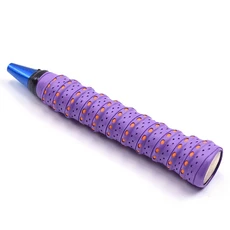 2중 쿠션스포츠 그립 테이프 배드민턴 테니스 자전거 철봉 미끄럼방지 오버그립 땀흡수 쿠션 손잡이 논슬립 라켓 그립밴드, 퍼플