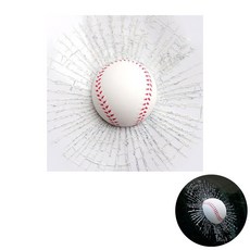 도나토르 완전 리얼 3D 입체 야구공 차량용 스티커, 1개