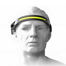 헤드센서라이트 야간작업랜턴 헤드랜턴 LED 180도def991, COB랜턴, SPRf_COB랜턴, 1개