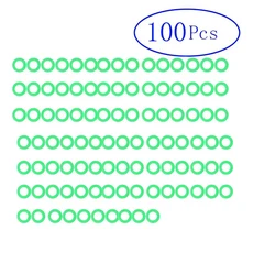 캠핑 야간 발광 실리콘 링 야외 안전 경고 낚시용 혼합 방지 O형 텐트 네일 액세서리 감성 캠핑 필수품, 100개, 100개 - 저렴한 가성비
