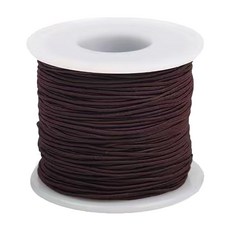 컬러 고무줄 롤 1.2mm 대용량 50m, 커피