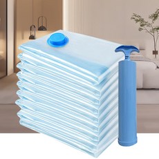 나인밸리 의류정리 이불정리 진공 강력 압축팩 + 전용펌프 포함, 1세트, 5개입