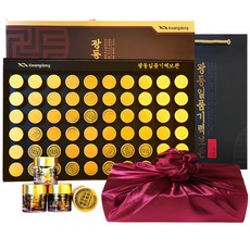 광동 침향 녹용 홍삼 기력 기력환 60세트+쇼핑백 추석 명절 부모님 건강 선물세트 1개, 총 225g (60입), 225g, 60개