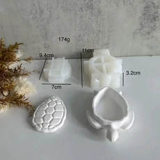 DIY 3D 거북이 보석 보관함 실리콘 몰드 다육 화분 콘크리트 석고 몰드 보관 장식 송진 몰드