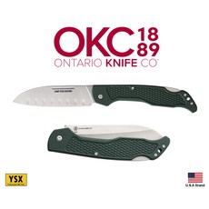 Ontario Knife Co Camp Plus Santoku 摺疊刀 戶外露營餐刀, 1個