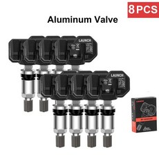 LAUNCH X431 2 in 1 RF-SENSOR 315MHz 433MHz TPMS 센서 타이어 수리 도구 스캐너 압력 테스터 프로그래밍, 8pcs Rubber, 1개