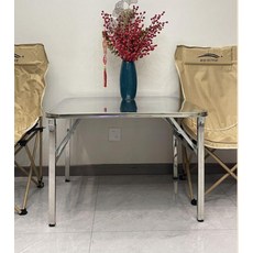 접이식 스테인리스 테이블 야외 철제 식탁 행사 휴대