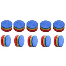 10PCS 14mm 레인보우 당구 팁 풀 큐 팁 6 레이어 M 경도 스누커 팁 헤드 액세서리, 흔한, 1개