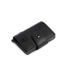 HUGO BOSS Quantic Credit card holder grained leather black 50553933-001
