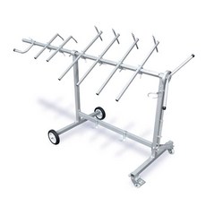 범퍼 받침대 행거 판금 도색 본네트 홀더 브래킷 선반, 4륜/3단 후크 모델