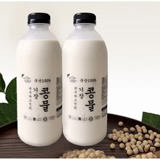 기장콩물 국산콩 콩국수 콩국 백태콩물(무가당), 2개, 1L