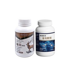 康麗寶得-龜鹿（300粒/1瓶）X1瓶+葡萄糖胺（300粒/1瓶）X1瓶, 1個, 300顆