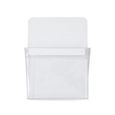 냉장고 꾸미기 고급 붙이는 수납 포켓 (2종) 화이트보드 현관문 마그네틱 서류 영수증 가정통신문 주머니 홀더 보관 칠판, 소형 (12x16.5cm), 1개