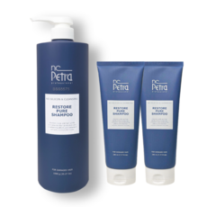 엔씨페트라 샴푸 리스토어 퓨어 미용실 산성 향이좋은 무실리콘1000ml, 1개, 1L