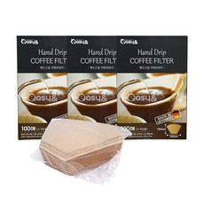 독일산 핸드드립 커피여과지 100매(2~4인용)-3개 커피필터 드립필터 커피여과지, 1개, 1개
