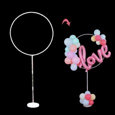 루체트리 풍선기둥받침대 원형 조립형 풍선장식기둥 파티용품 장식용 스탠드