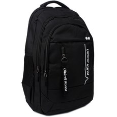 Ultimit 實用休閒英文印花帆布後背包, 象牙