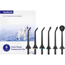 WAFLOO 구강세정기 물치실 물 치실 Y801용 교체용 제트 팁6개, WAFLOO 구강세정기 물치실 물 치실 Y801용 교체