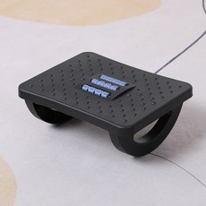【無品牌】-辦公室腳踏板腳凳桌下墊腳凳踩腳防翹二郎腿神器腳蹬託搭放擱腳凳, 1個, 黑色(可搖擺):無尺寸