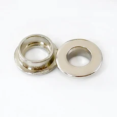 가방용 금속 버클 O 링 아일렛 나사 걸쇠 의류 로프 스트랩 후크 DIY 하드웨어 액세서리 10 11 14mm, 02 Silver