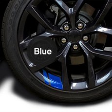 반사형 자동차 휠 스티커 타이어 허브 장식 개조 데칼, 1개, 2. blue