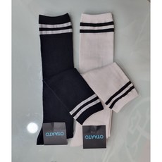 OTAATO 여성골프 사계절 무릎밑 니삭스MJGO611, 블랙, 1개