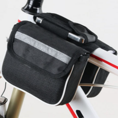 자전거 프레임 가방 더블 포켓 수납 라이딩 탑튜브 가방, 레드