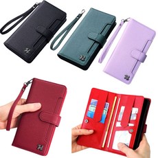 갤럭시 버디4 SM-A166L 전면 후면 교통카드 넣는 카드포켓 손목 가죽 스트랩 양면 카드 지폐 수납 공간 많음 지갑 다이어리 핸드폰 케이스