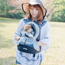 강아지 포대기 앞가방 아기띠 고양이 슬링백 S 이동 블루, E. 빛나는 실버 그레이