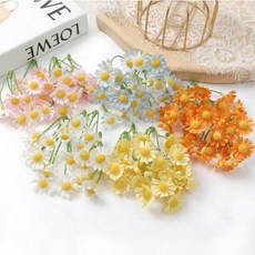 데이지 조화 플랜테리어 스튜디오 촬영 소품 BB0089, 오렌지, 오렌지, 1개