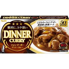 S&B 디너카레 고형카레 매운맛 10인분, 1개, 194g