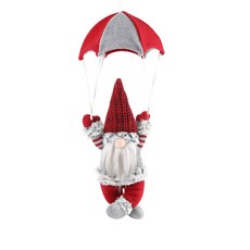 台南出貨 聖誕場景擺件 聖誕白鬍子老人降落傘 聖誕櫥窗裝飾掛飾 節慶禮物, B, 1個