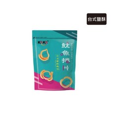 KAKA 魷魚捲片 台式鹽酥風味 80g, 1個