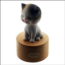 회전 오르골 소형 스마일 고양이 4곡 중 선택1, 캐논