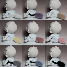 棉花娃娃電動毛絨尾巴 聲控Cosplay道具獸尾 漫展必備, 奶油黃,遙控款18CM丨白色腰帶, 1個