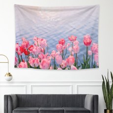 오늘의오브제 패브릭 포스터, 31_물가의 튤립