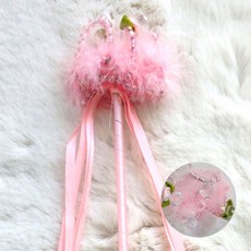 핑크 깃발 보석봉 공주봉 요술봉, 1개, 상세페이지 참조