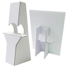 착한배너 종이등신대 거치대 등받이 포맥스 받침대 미니 거치대 종이, 대형