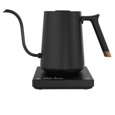 Timemore 泰摩 魚Smart溫控手沖壺 600ml 細口壺, 1個, 600ml細口壺(黑), 水壺+蓋子+底座