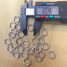 不銹鋼圓環 10.9mm 金屬連接環 DIY手工藝材料, 1個, 一粒,鋼圈