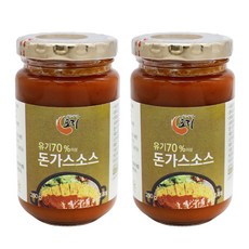 자극적이지 않은 착한 돈까스 소스 국산 유기 농산물 듬뿍, 2개, 240ml