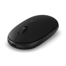 사테치 OntheGo 블루투스 무선 마우스 무소음 저소음 비건레더 여행용 휴대용 미니마우스, Black, ST-MOTG