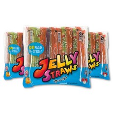 젤리스트로우 25개입X3봉 얼려먹는젤리 쥬시스트로우, 482g, 3개