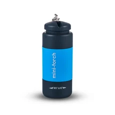 LED 미니 횃불 라이트 USB 충전식 휴대용 손전등 키 체인 토치 램프 방수 라이트 하이킹 캠핑 손전등, 01 blue