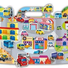 픽펭 놀이판 타요 탈것 자석 놀이북