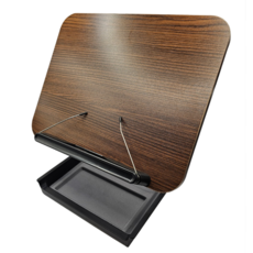 아크릴 독서대 높이조절 각도조절 접이식 수납형 스터디대, 나무색