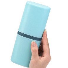 욕실용기 칫솔통 여행 휴대 케이스, 민트