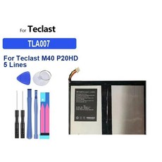 Teclast M40 M30 P20HD M16 X20L M20 4G P30HD 태블릿 PC TLA007 H-27118180P용 배터리