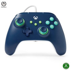 PowerA Wired Controller for Xbox Series X|S - Violet gamepad video game/gaming controller works, Marine Blue