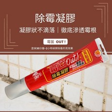 互力 除霉凝膠 強效快速 矽利康除霉 除霉劑 除黴凝膠 除黴劑 除黴明膠 除黴膠 立潔白 除霉凝膠, 1個, 120ml